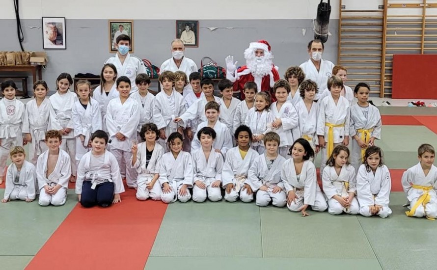 Judo à Hendaye, la venue du père Noël