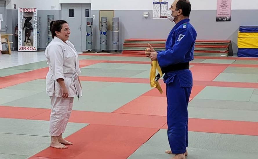 Nouvelle ceinture au club de judo à Hendaye