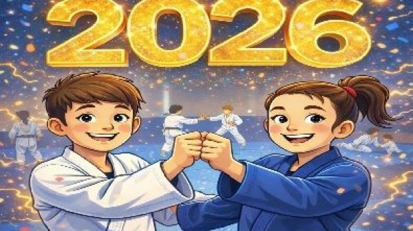 Les Membre du Comité 64 et ses cadres Technique vous souhaite une Bonne Année 2026, Santé, Joie, Bonheur, Réussite dans tous vos projets sur et en dehors des tatamis des Pyrénées Atlantiques